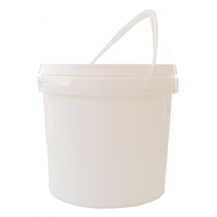 CUBO 5,5L PP BLANCO TAPA PRECITO ASA 5ud